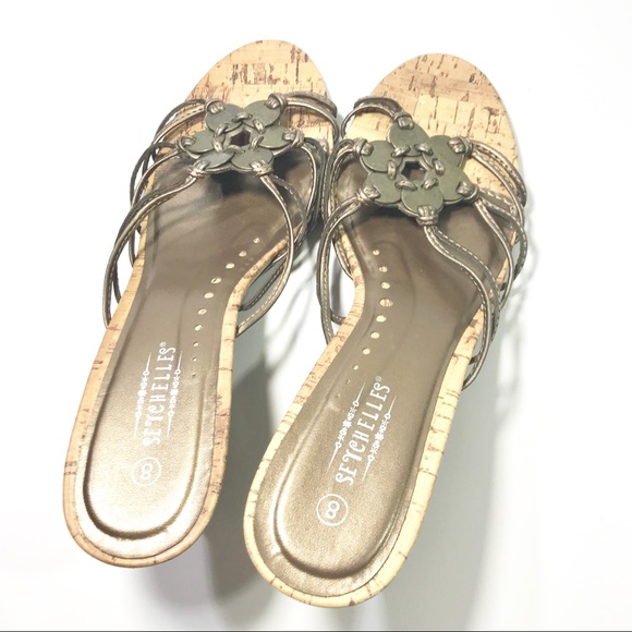 ANTHROPOLOGIE Seychelles Wedge Sandals - Picture 5 of 8